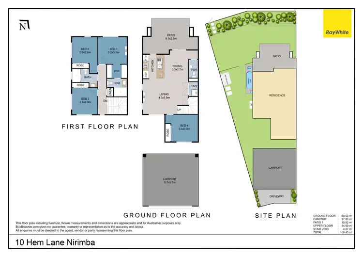 Floorplan of Homely house listing, 10 Hem Lane, Nirimba QLD 4551