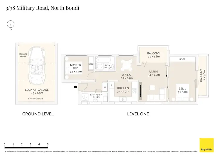 Floorplan of Homely apartment listing, 3/38 Military Road, North Bondi NSW 2026