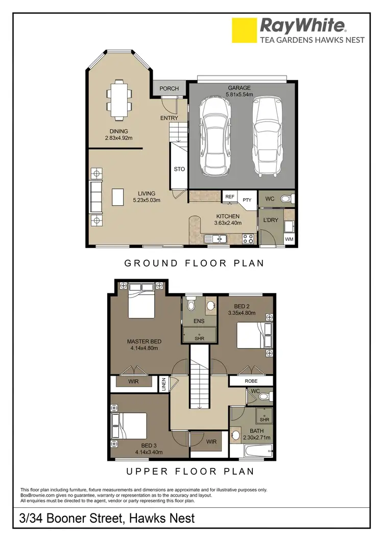 Floorplan of Homely townhouse listing, 3/34 Booner Street, Hawks Nest NSW 2324