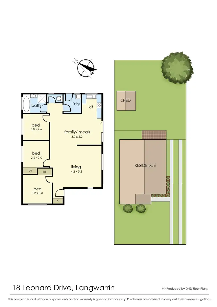 Floorplan of Homely house listing, 18 Leonard Drive, Langwarrin VIC 3910