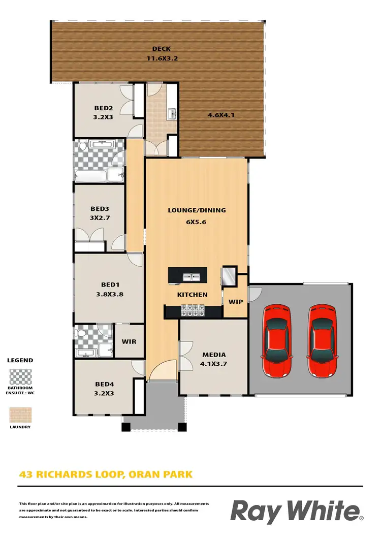 Floorplan of Homely house listing, 43 Richards Loop, Oran Park NSW 2570