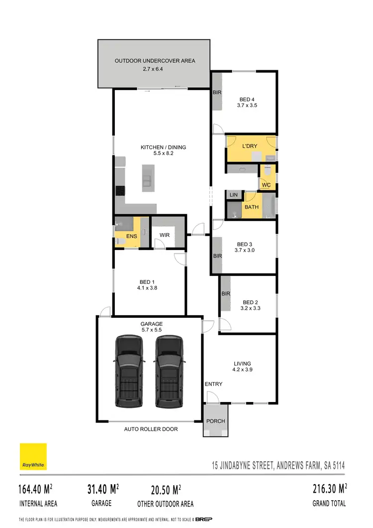 Floorplan of Homely house listing, 15 Jindabyne Street, Andrews Farm SA 5114