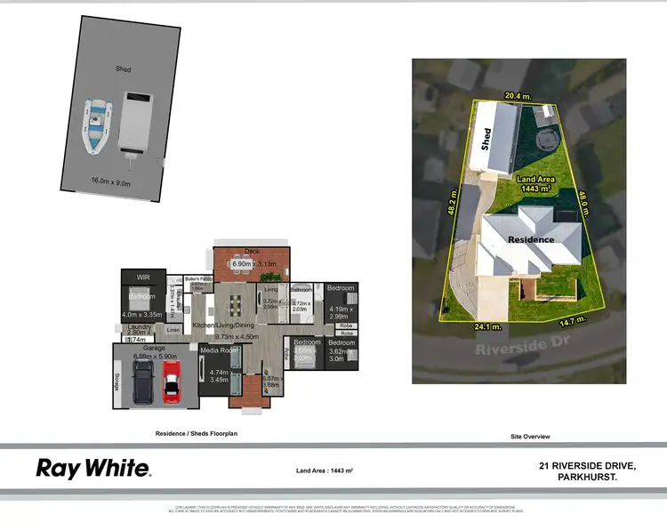 Floorplan of Homely house listing, 21 Riverside Drive, Parkhurst QLD 4702