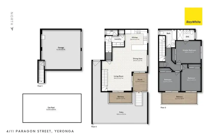 Floorplan of Homely townhouse listing, 4/11 Paragon Street, Yeronga QLD 4104
