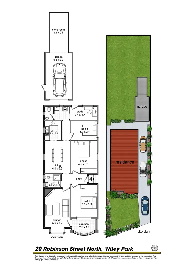 Floorplan of Homely house listing, 20 Robinson Street North, Wiley Park NSW 2195