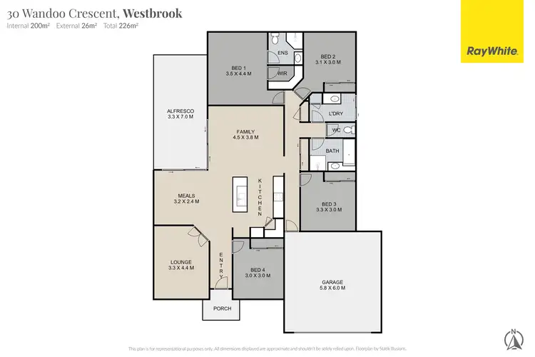 Floorplan of Homely house listing, 30 Wandoo Crescent, Westbrook QLD 4350