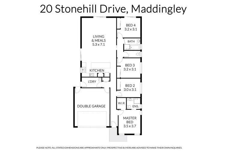 Floorplan of Homely house listing, 20 Stonehill Drive, Maddingley VIC 3340