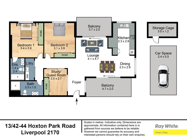 Floorplan of Homely unit listing, 13/42-44 Hoxton Park Road, Liverpool NSW 2170