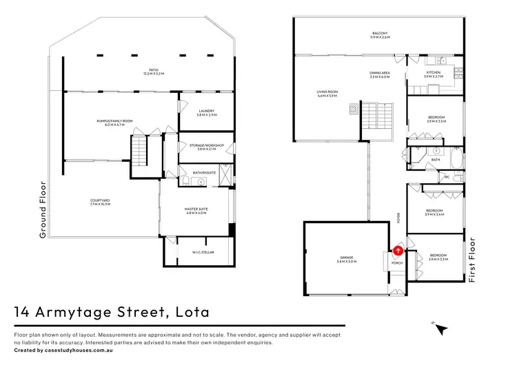 Floorplan of Homely house listing, 12-14 Armytage Street, Lota QLD 4179