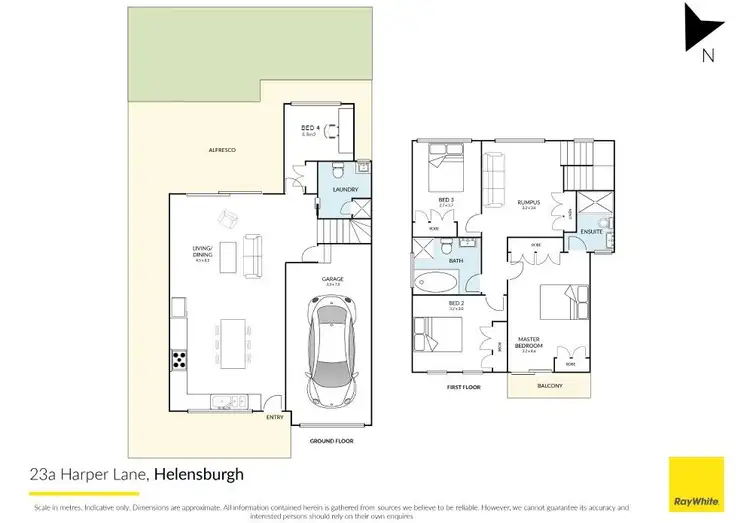 Floorplan of Homely semi-detached listing, 23A Harper Lane, Helensburgh NSW 2508
