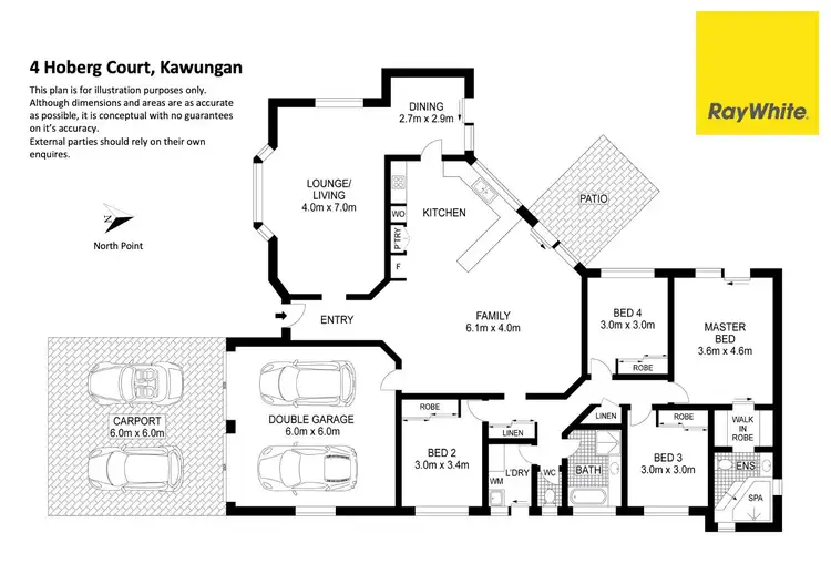 Floorplan of Homely house listing, 4 Hoberg Court, Kawungan QLD 4655