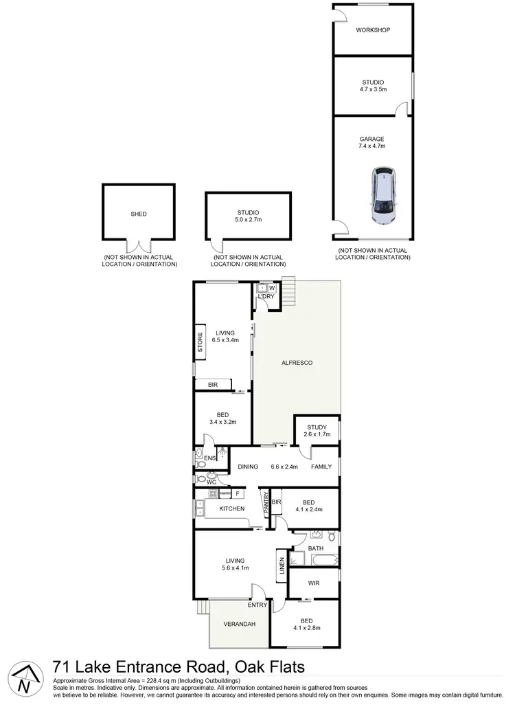 Floorplan of Homely house listing, 71 Lake Entrance Road, Oak Flats NSW 2529