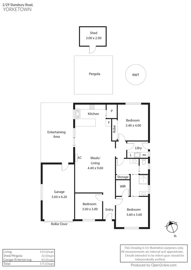 Floorplan of Homely house listing, Unit 2, No 29 Stansbury Road, Yorketown SA 5576