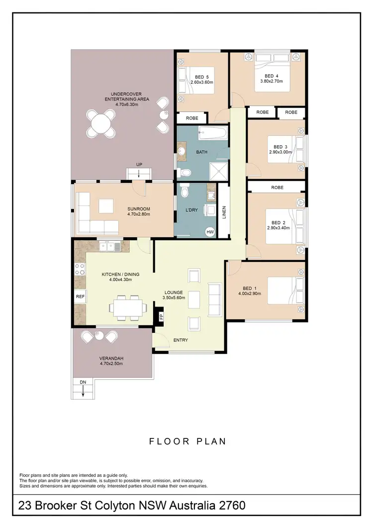 Floorplan of Homely house listing, 23 Brooker Street, Colyton NSW 2760