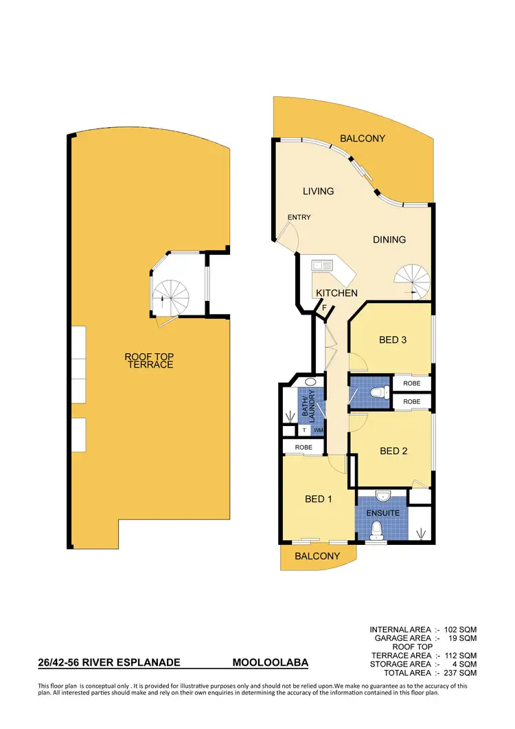 Floorplan of Homely unit listing, 26/42-56 River Esplanade, Mooloolaba QLD 4557