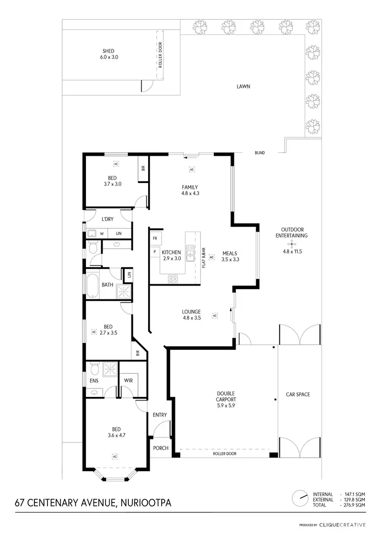 Floorplan of Homely house listing, 67 Centenary Avenue, Nuriootpa SA 5355