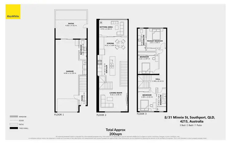 Floorplan of Homely townhouse listing, 8/31-33 Minnie Street, Southport QLD 4215