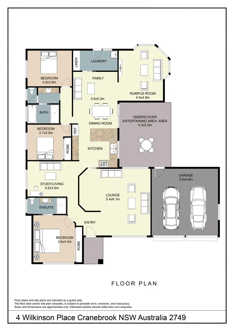Floorplan of Homely house listing, 4 Wilkinson Place, Cranebrook NSW 2749