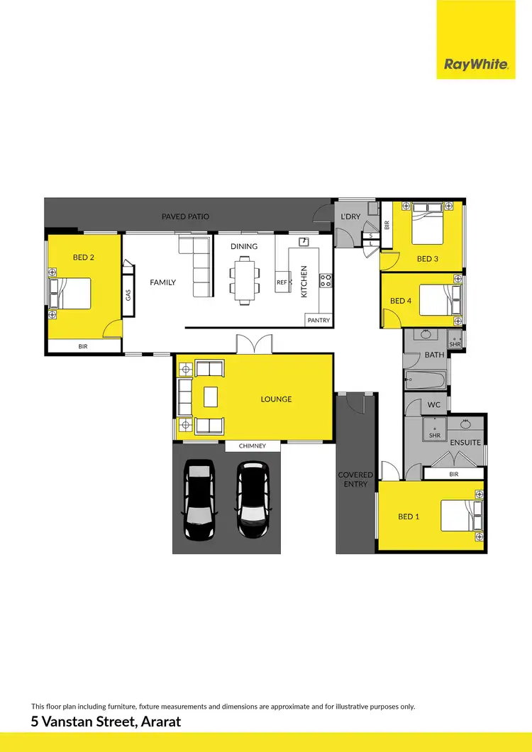 Floorplan of Homely house listing, 5 Vanstan Street, Ararat VIC 3377