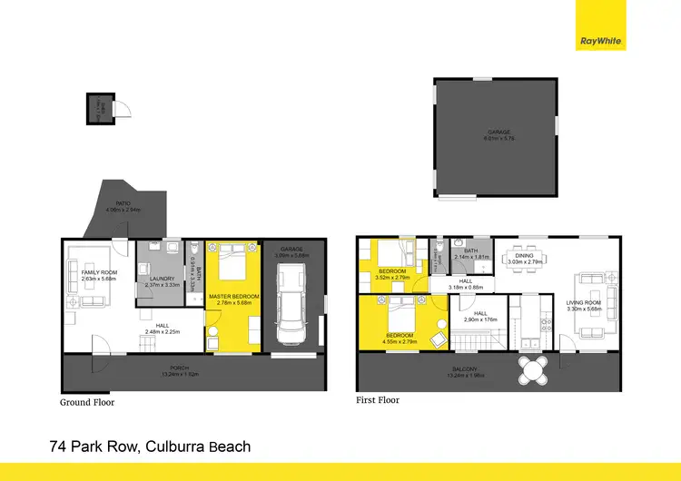 Floorplan of Homely house listing, 74 Park Row, Culburra Beach NSW 2540