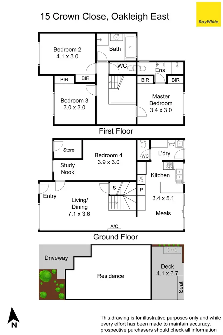 Floorplan of Homely house listing, 15 Crown Close, Oakleigh East VIC 3166