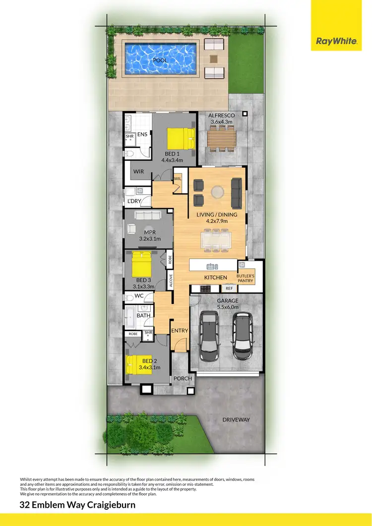 Floorplan of Homely house listing, 32 Emblem Way, Craigieburn VIC 3064
