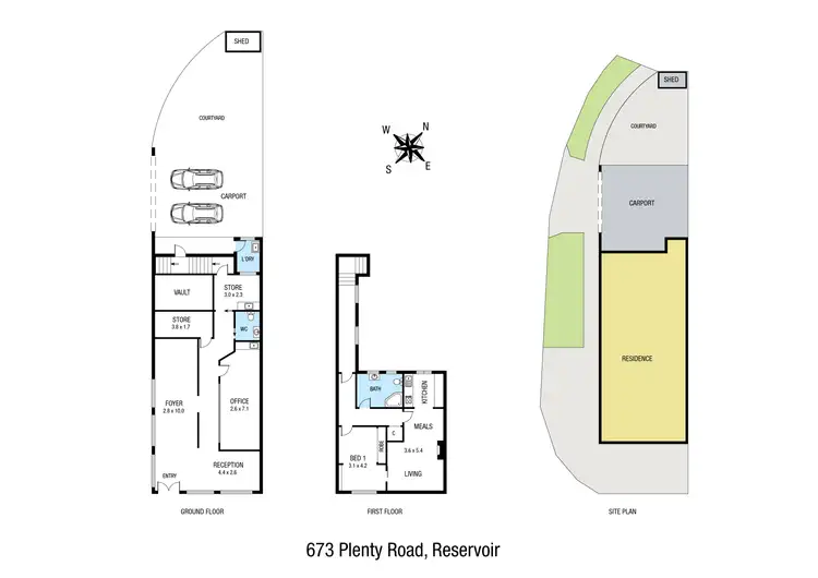 Floorplan of Homely house listing, 673 Plenty Road, Reservoir VIC 3073