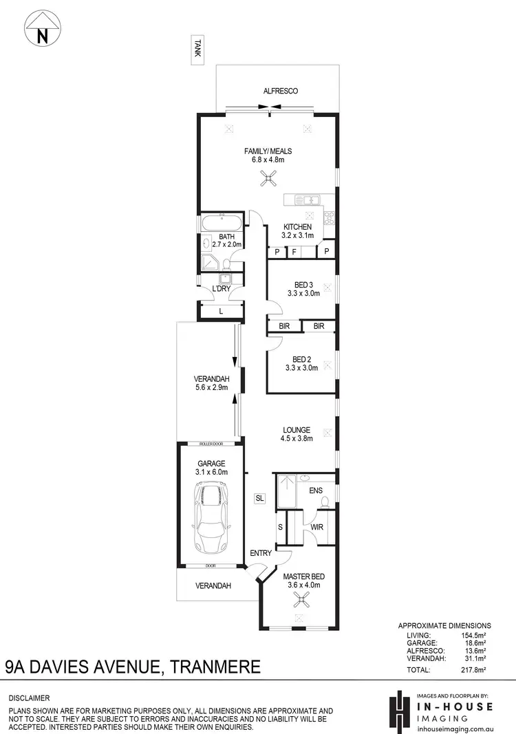 Floorplan of Homely house listing, 9A Davies Avenue, Tranmere SA 5073