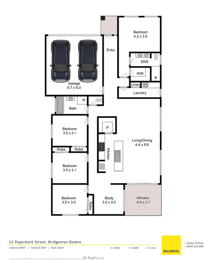 Floorplan of Homely house listing, 52 Paperbark Street, Bridgeman Downs QLD 4035