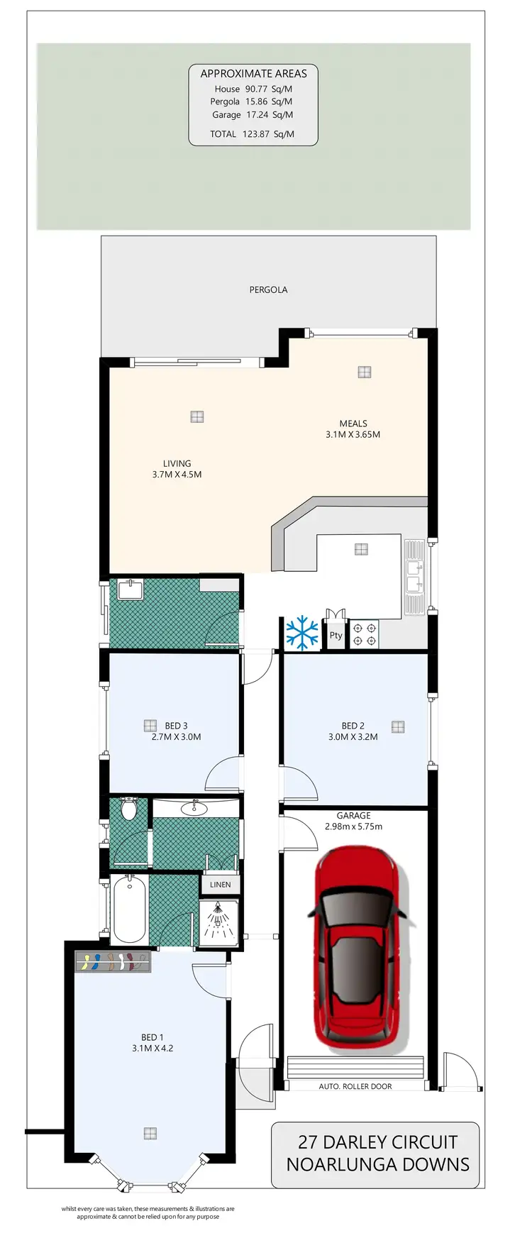 Floorplan of Homely house listing, 27 Darley Circuit, Noarlunga Downs SA 5168