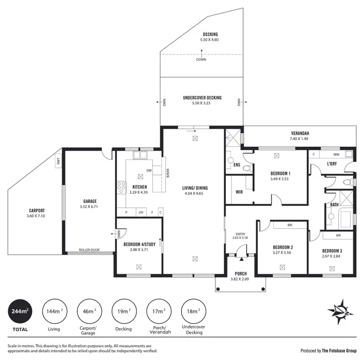 Floorplan of Homely house listing, 1 Lisa Court, Fulham SA 5024