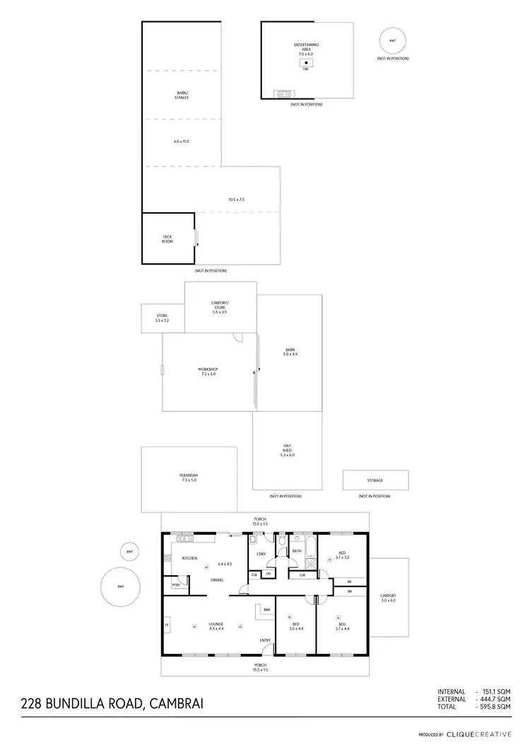 Floorplan of Homely house listing, 228 Bundilla Road, Cambrai SA 5353