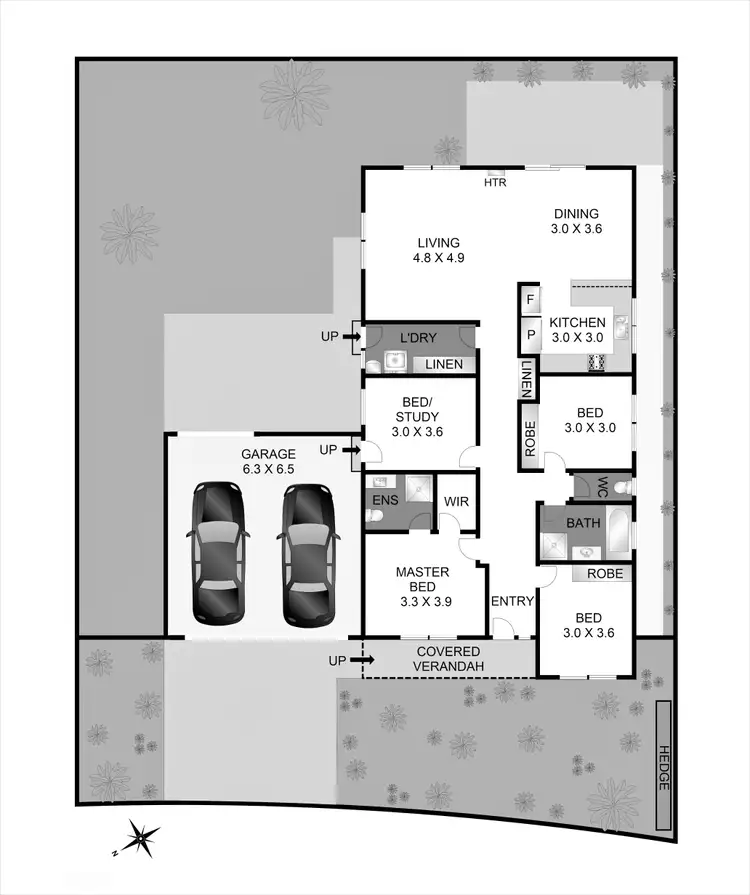 Floorplan of Homely house listing, 15 Ficinia Mews, Highton VIC 3216
