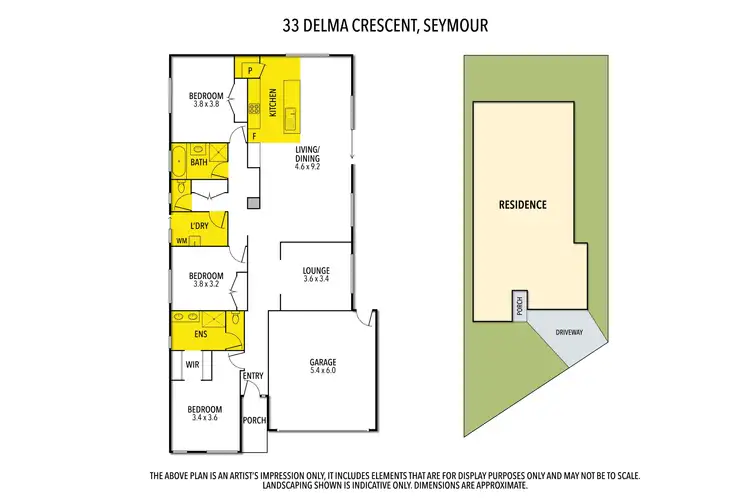 Floorplan of Homely house listing, 33 Delma Crescent, Seymour VIC 3660