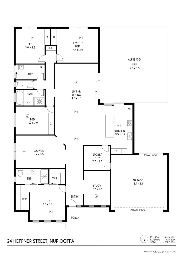 Floorplan of Homely house listing, 24 Heppner Street, Nuriootpa SA 5355