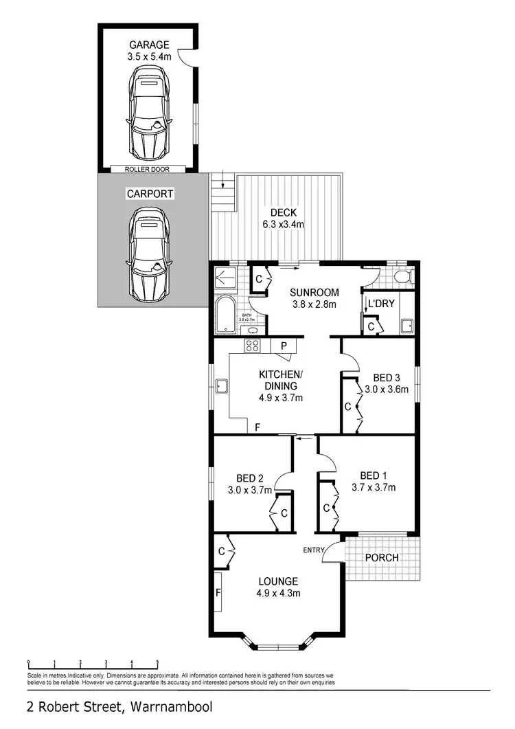 Floorplan of Homely house listing, 2 Robert Street, Warrnambool VIC 3280