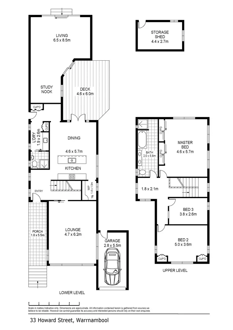 Floorplan of Homely house listing, 33 Howard Street, Warrnambool VIC 3280