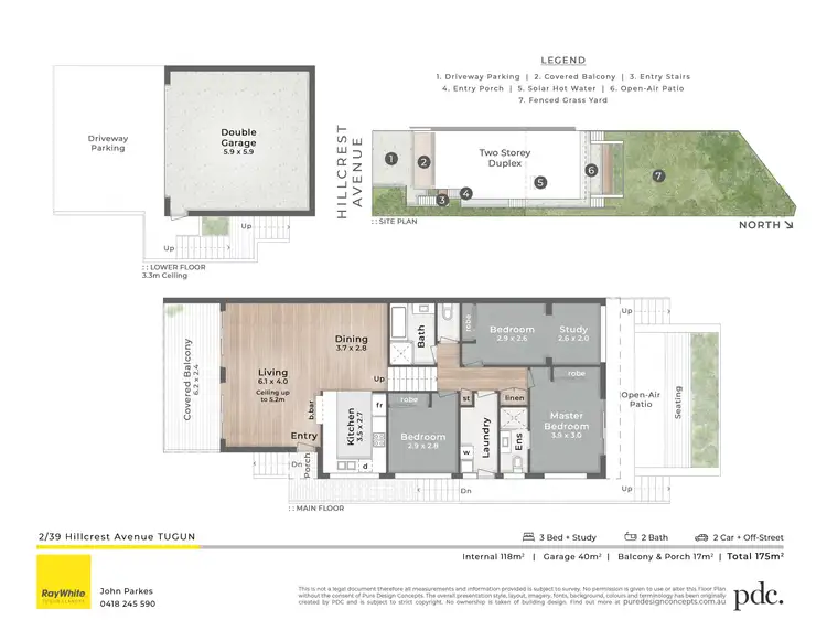 Floorplan of Homely semi-detached listing, 2/39 Hillcrest Avenue, Tugun QLD 4224