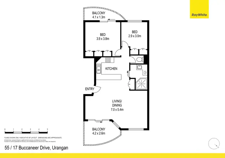 Floorplan of Homely unit listing, 55/17 Buccaneer Drive, Urangan QLD 4655