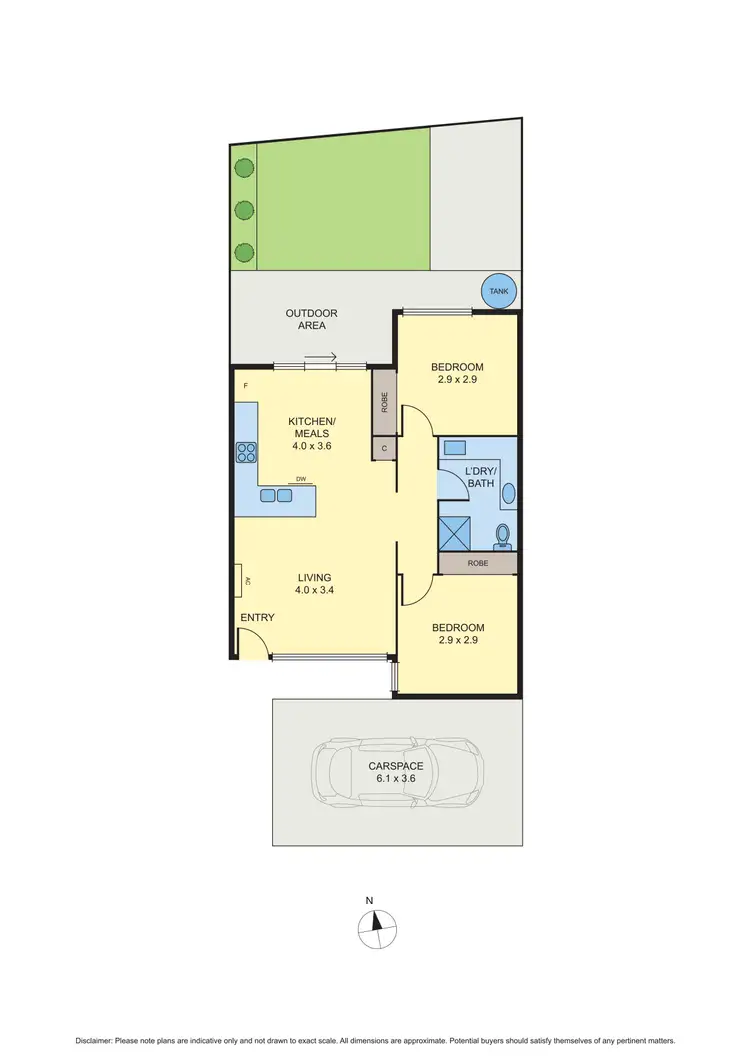 Floorplan of Homely villa listing, 4/124 Lorne Street, Fawkner VIC 3060