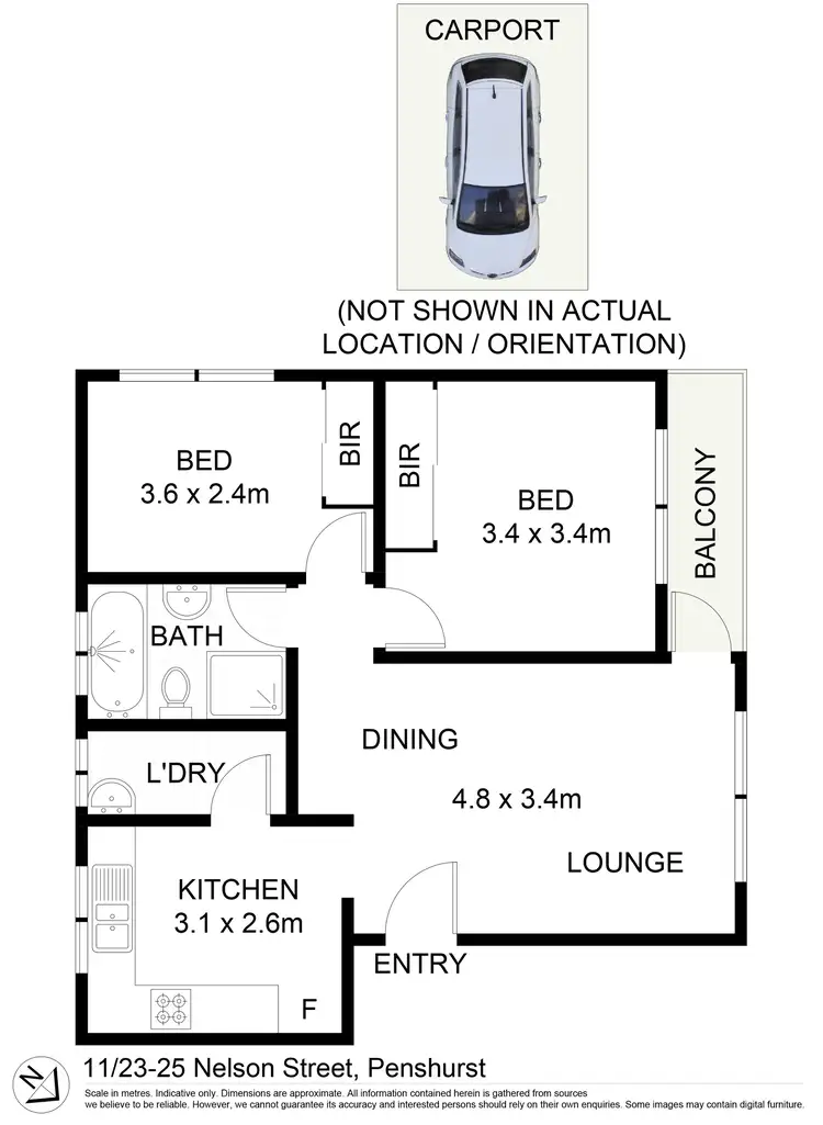 Floorplan of Homely apartment listing, 11/23-25 Nelson Street, Penshurst NSW 2222