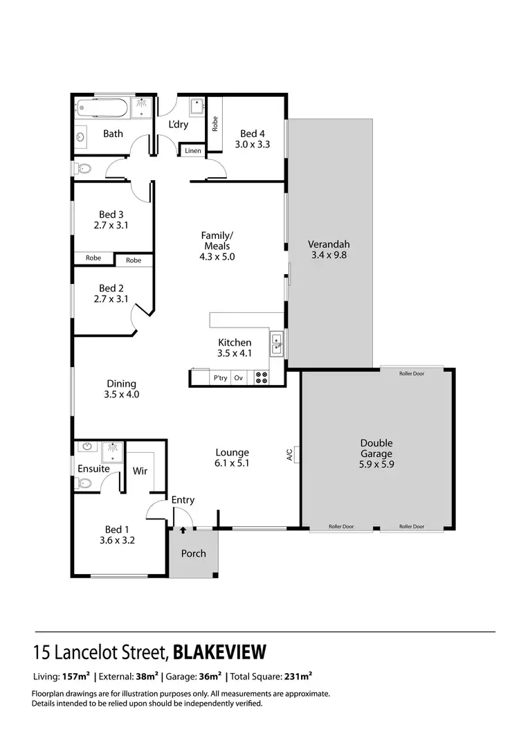 Floorplan of Homely house listing, 15 Lancelot Street, Blakeview SA 5114