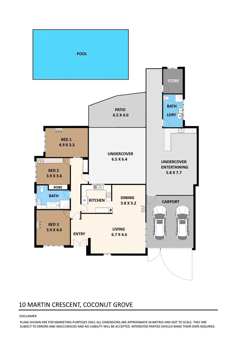 Floorplan of Homely house listing, 10 Martin Crescent, Coconut Grove NT 810