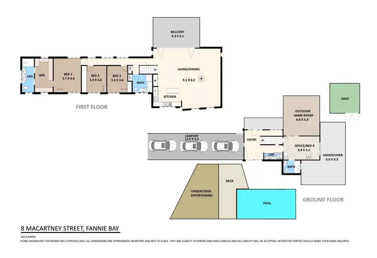 Floorplan of Homely house listing, 8 Macartney Street, Fannie Bay NT 820