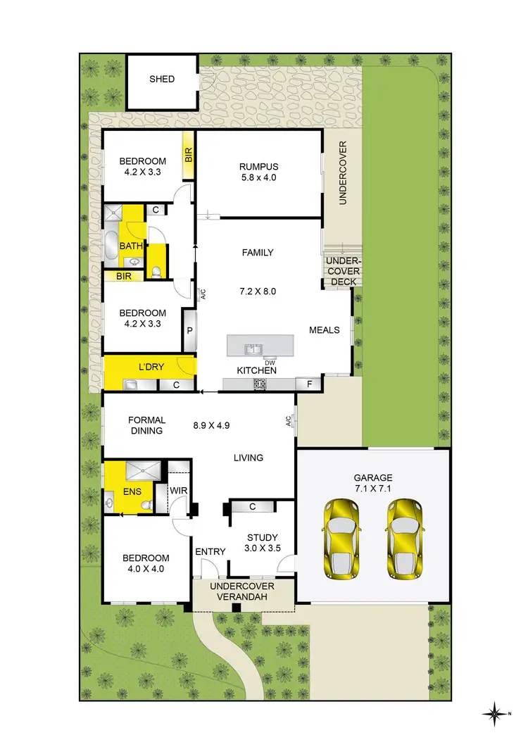 Floorplan of Homely house listing, 21 Pinto Way, Highton VIC 3216