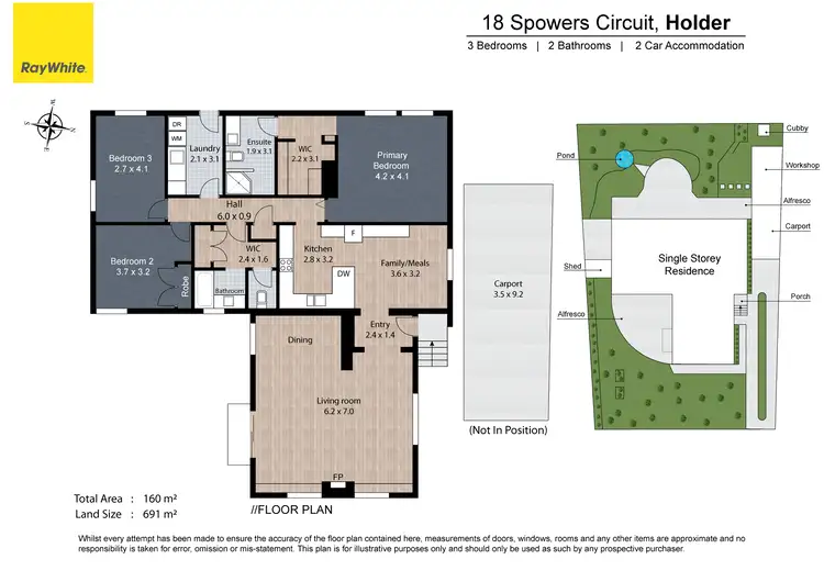 Floorplan of Homely house listing, 18 Spowers Circuit, Holder ACT 2611