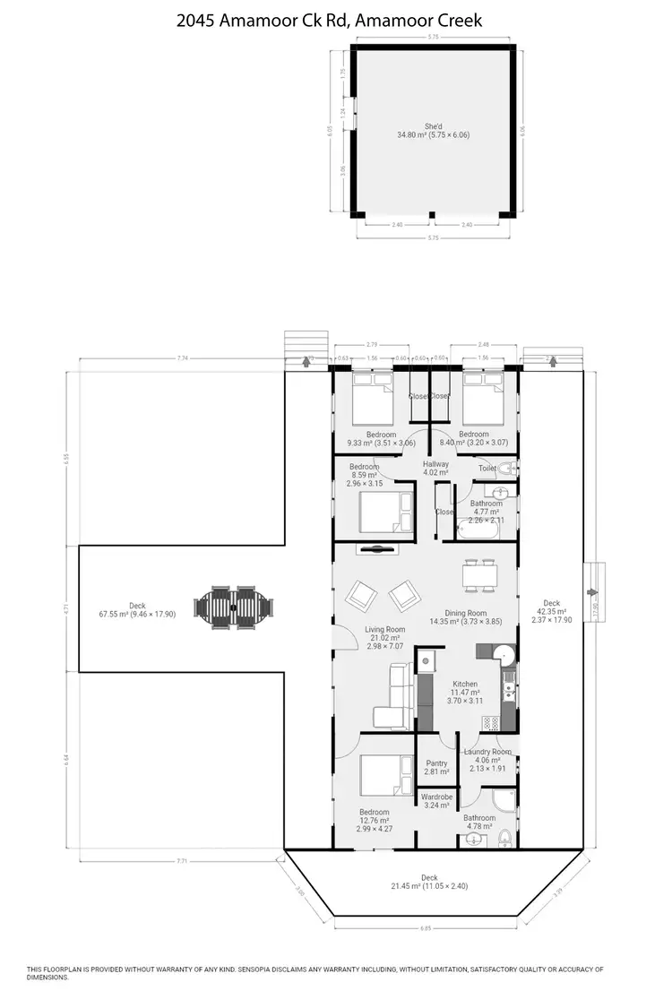 Floorplan of Homely rural property listing, 2045 Amamoor Creek Road, Amamoor Creek QLD 4570