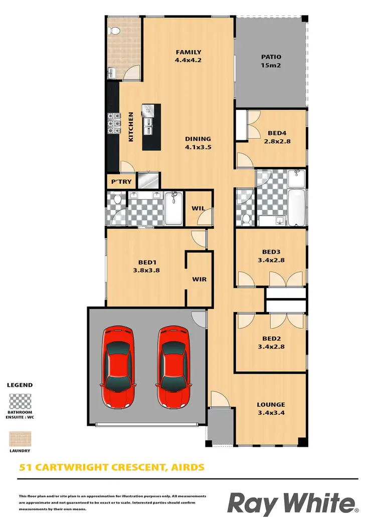 Floorplan of Homely house listing, 51 Cartwright Crescent, Airds NSW 2560