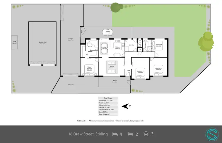 Floorplan of Homely house listing, 18 Drew Street, Stirling WA 6021