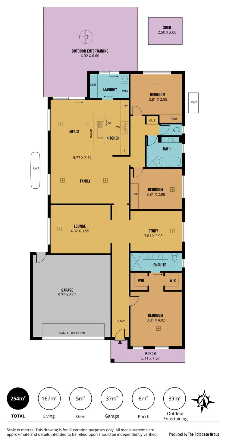 Floorplan of Homely house listing, 15 Robertson Court, St Clair SA 5011